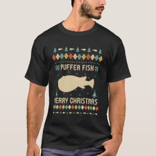 Puffer Fish Funny Ugly Sweater Vintage Retro For C