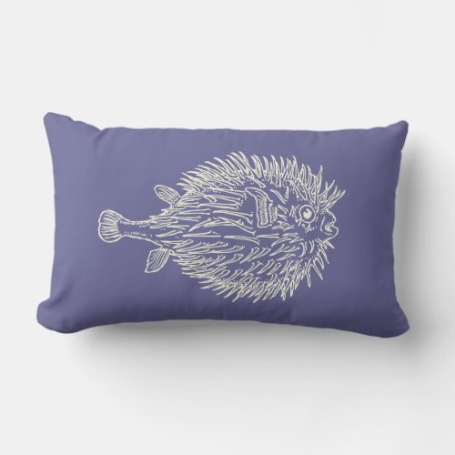 Puffer Fish Lumbar Pillow