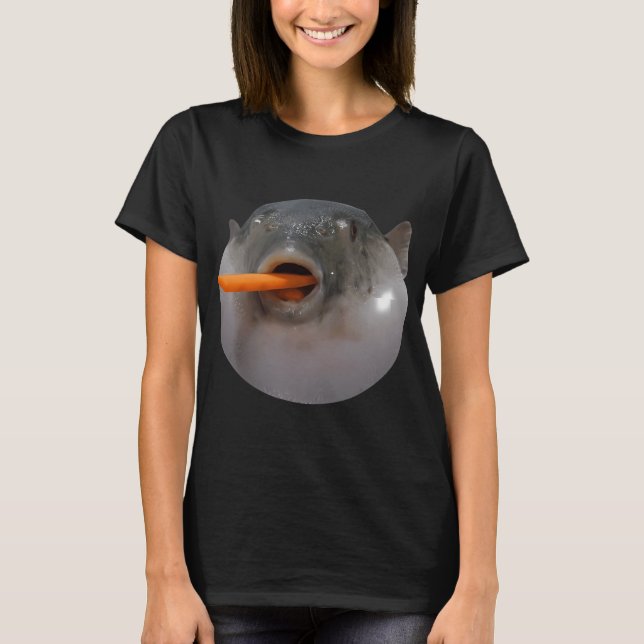 Puffer fish Meme T-Shirt (Front)