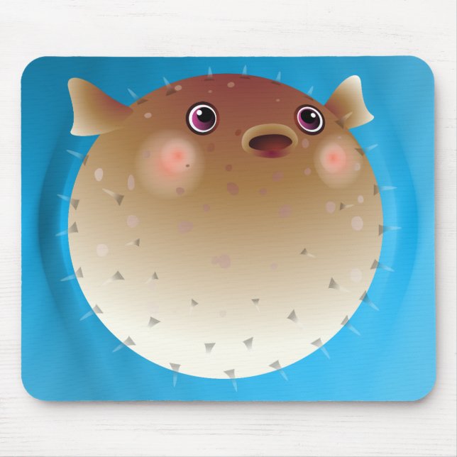 Puffer fish mouse pad (Front)