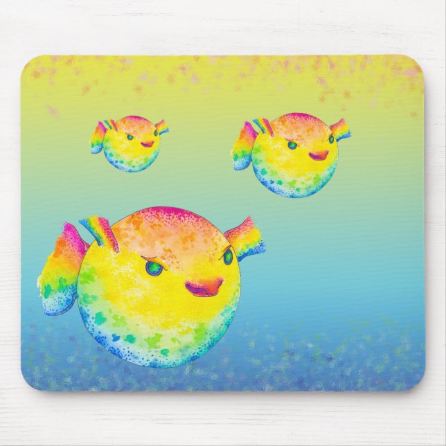 Puffer fish mouse pad (Front)