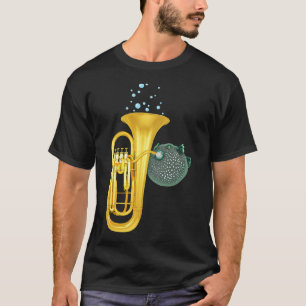 Puffer Fish Playing Tuba T-Shirt