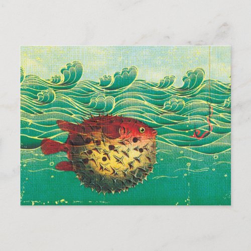 Puffer Fish Postcard