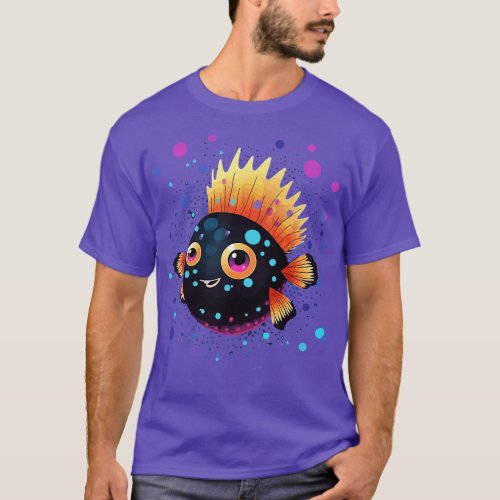 Puffer Fish Valentine Day T_Shirt