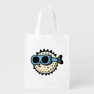 Pufferfish Grocery Bag