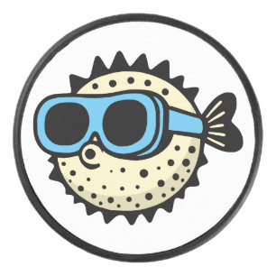 Pufferfish Hockey Puck