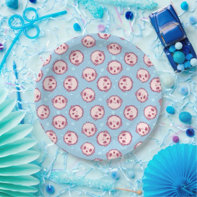 Pufferfish  paper plates (Party)