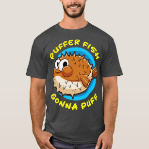 Confused Puffer Fish - funny sayings T-Shirt, Zazzle