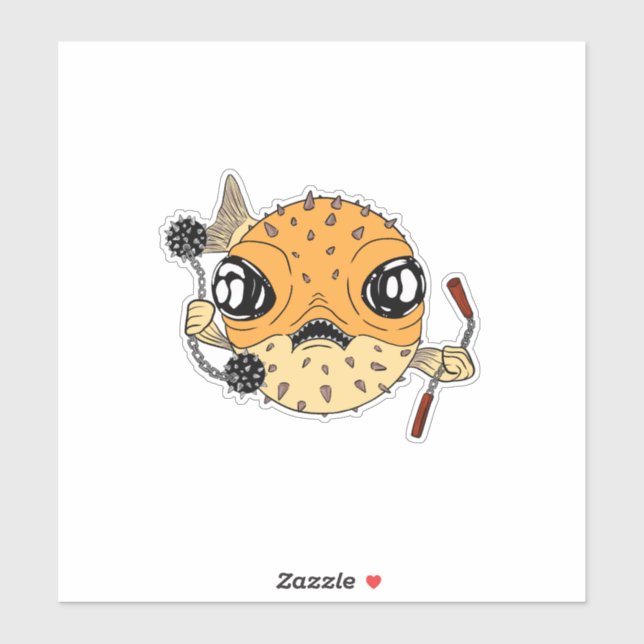 Pufferfish Sticker (Sheet)