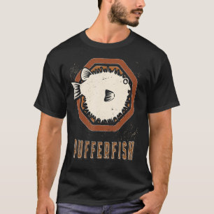 Pufferfish Vintage Retro Classic Animal Love T-Shirt