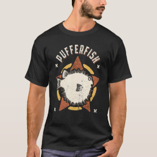 Pufferfish Vintage Retro Classic Animal T-Shirt