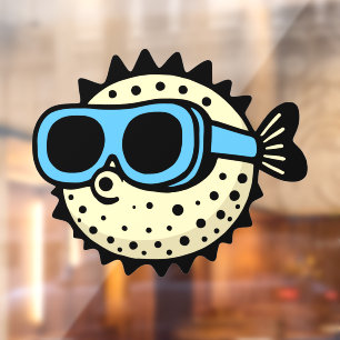 Pufferfish Window Cling
