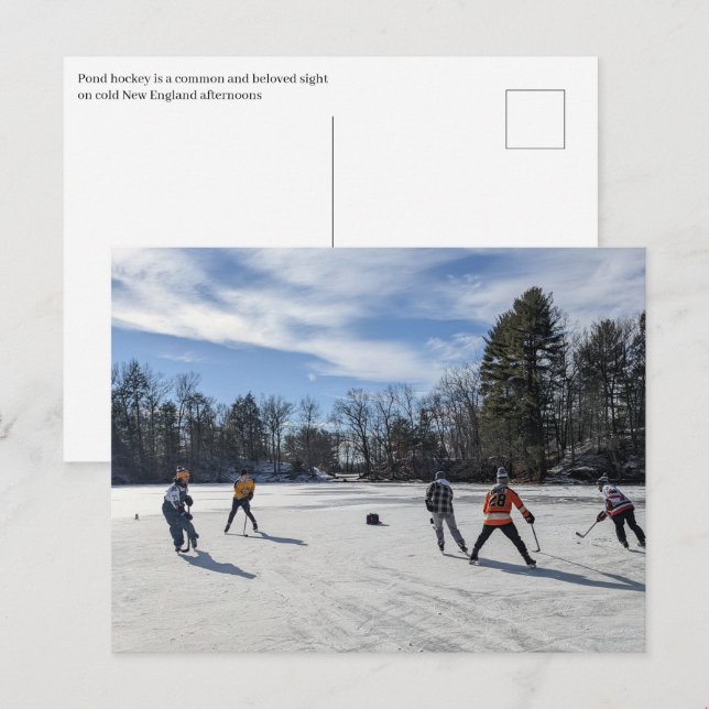 Puffers Pond Hockey Postcard (Front/Back)