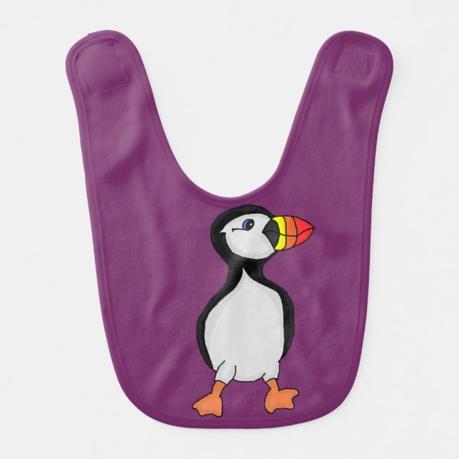 Puffin Baby Bib (Front)