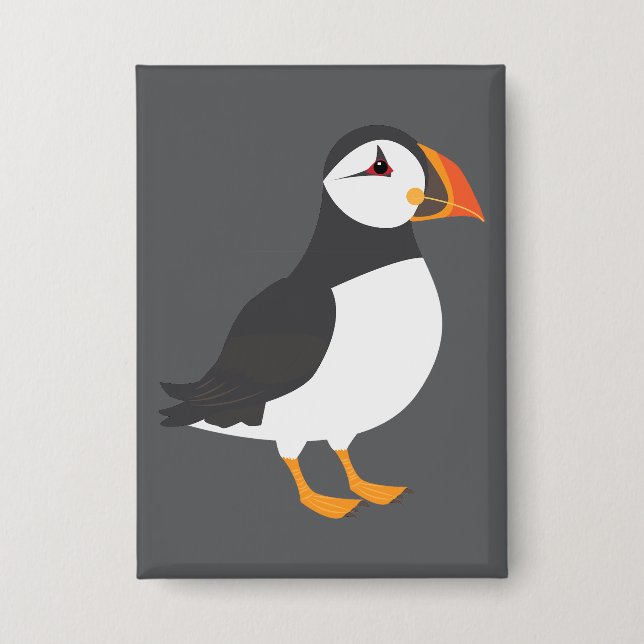 Puffin Bird Button (Front)