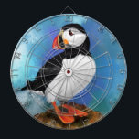 Puffin Bird Dart Board<br><div class="desc">Beautiful Atlantic Puffin Bird Dart Boards</div>