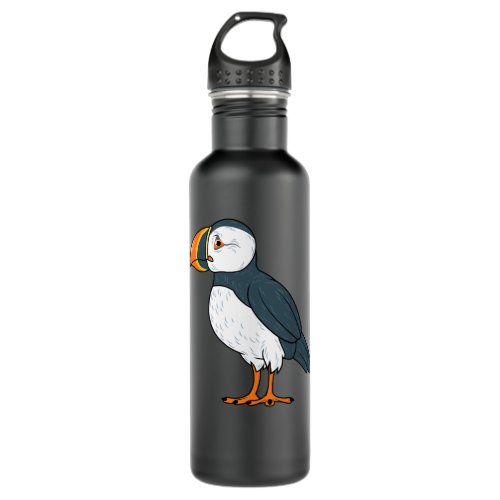 Puffin Bird Funny Iceland SeaBird Lover Gift Men W Stainless Steel Water Bottle