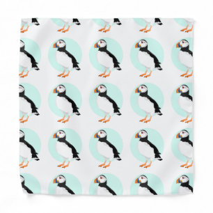 Puffin Bird Illustration Bandana