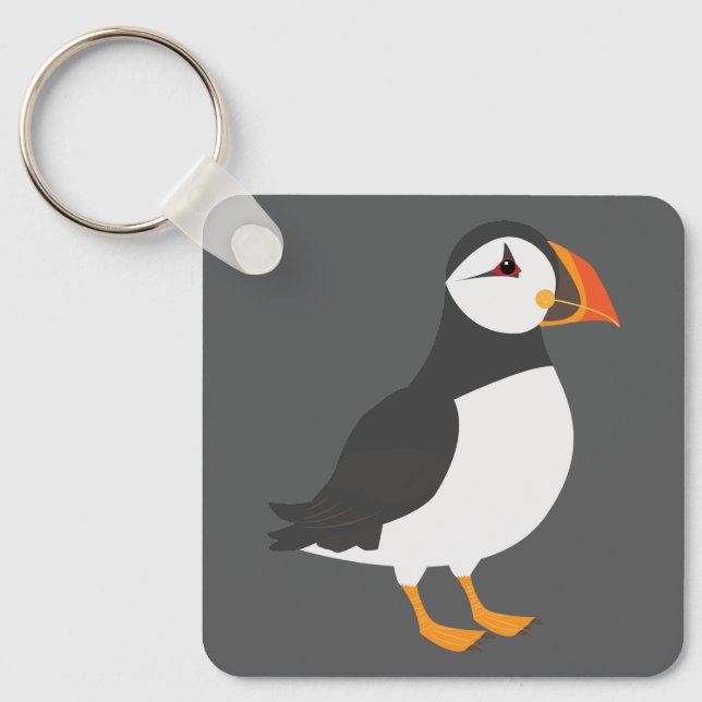 Puffin Bird Keychain (Front)