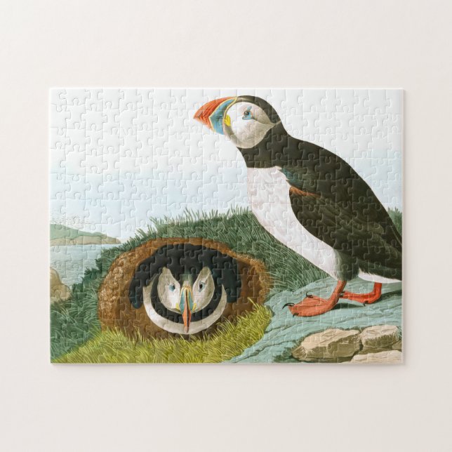 Puffin by John James Audubon Jigsaw Puzzle (Horizontal)