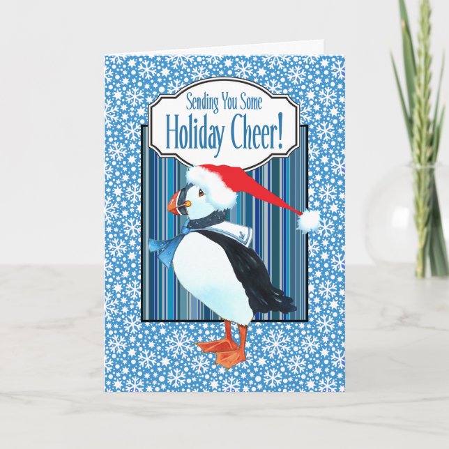 Puffin Christmas Card (Front)