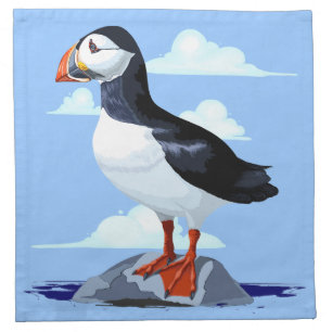 Puffin Cute Atlantic Seabird Cloth Napkin