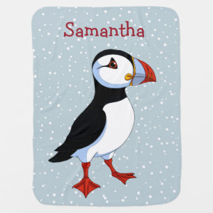 Puffin Design Baby Blanket