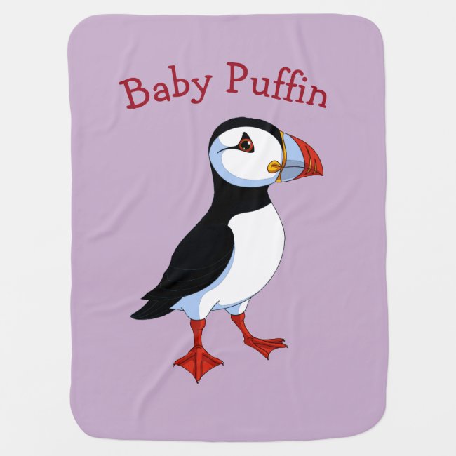 Puffin Design Baby Blanket