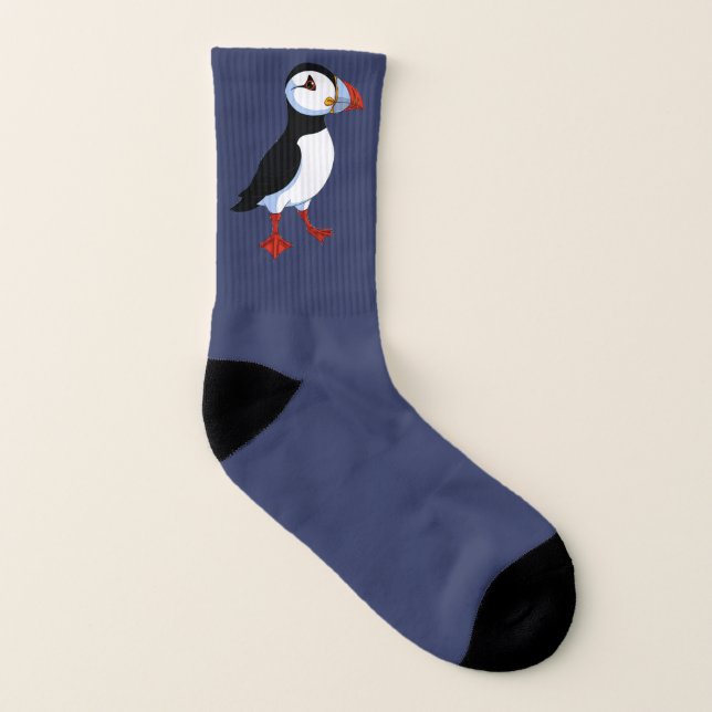 Puffin Design Socks (Left Inside)