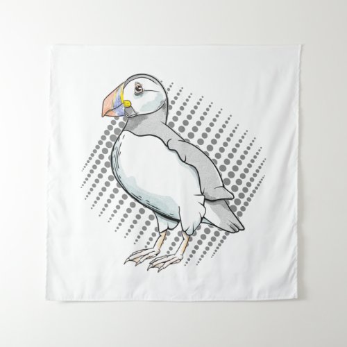 Puffin Halftones Tapestry
