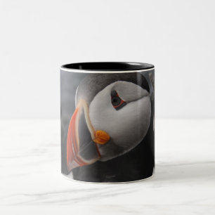 Puffin Head Two-Tone Coffee Mug