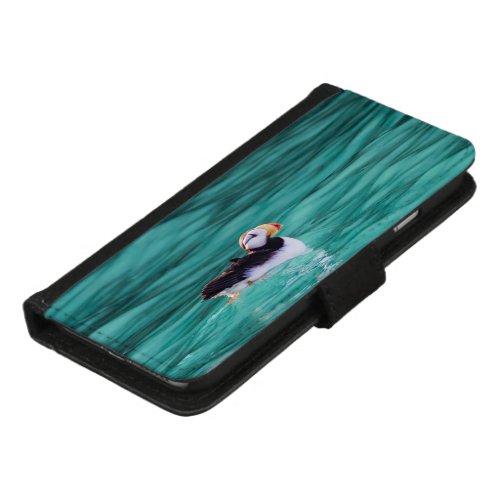 Puffin In Resurrection Bay Alaska iPhone 87 Wallet Case