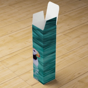 Puffin In Resurrection Bay, Alaska Wine Box
