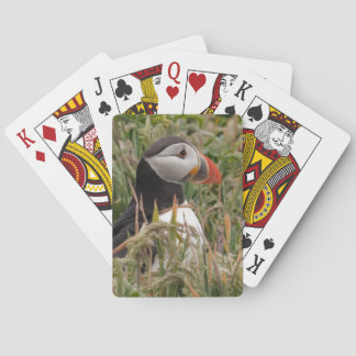 Puffin in the Grass Poker Cards