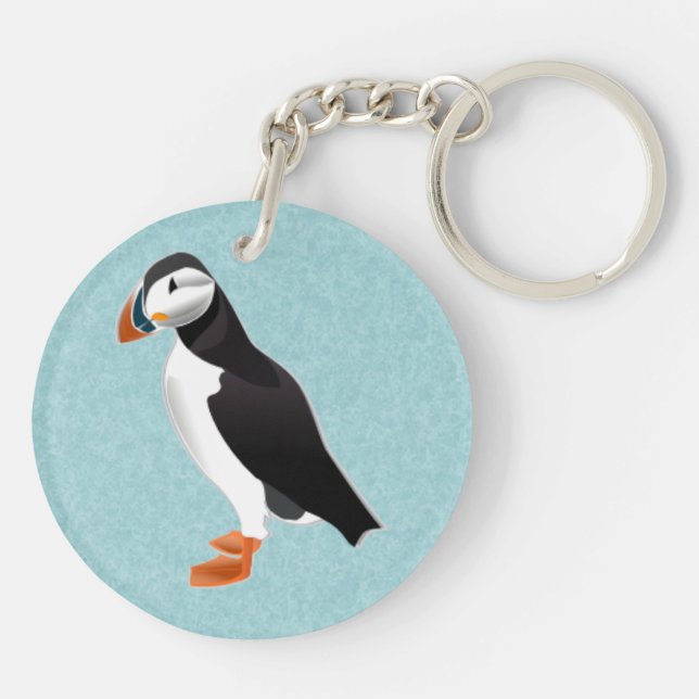 puffin keychain (Back)