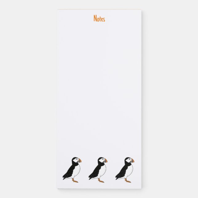 Puffin Magnetic Notepad (Front)