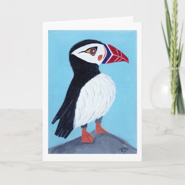 Puffin Note Card (Front)