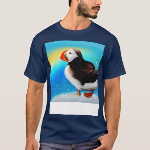 Puffin Painting T_Shirt
