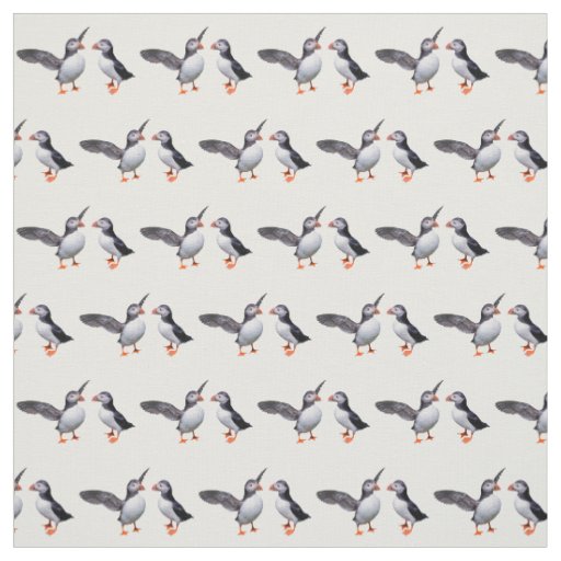 Puffin Pals Fabric (Choose Your Colour)