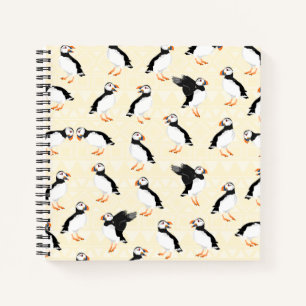 Puffin Pattern Notebook