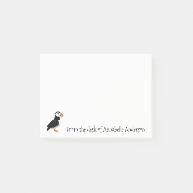 Puffin Personalize Post-it Notes (Front)
