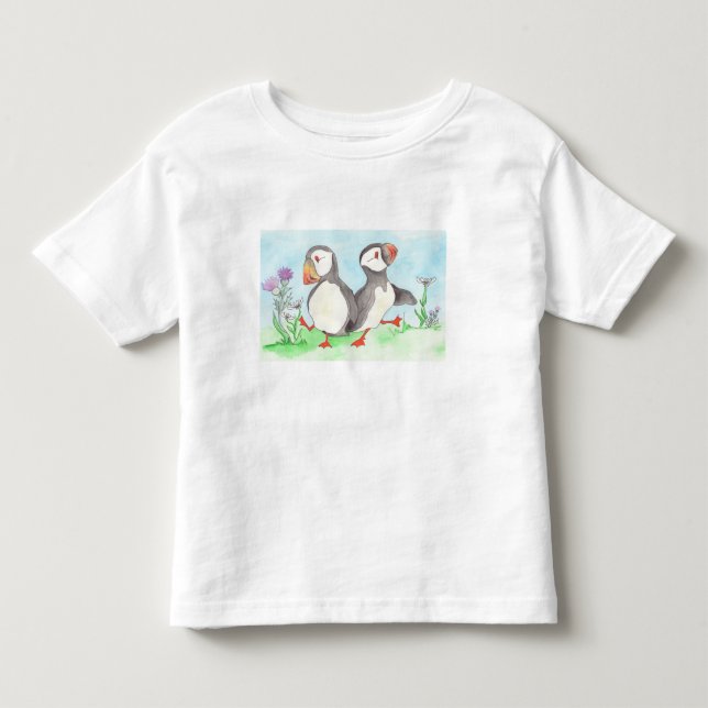 Puffin Polka Toddler T-shirt (Front)