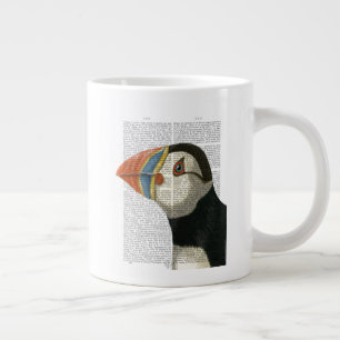 Puffin Portrait Giant Coffee Mug