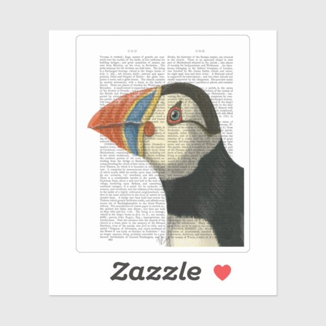 Puffin Portrait Sticker (Sheet)