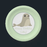Puffin Rock Party Plate - Silky<br><div class="desc">Puffin Rock Birthday Party Paper Plate - Silky Design</div>