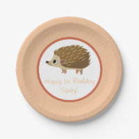 Puffin Rock Party Plate - Spiky