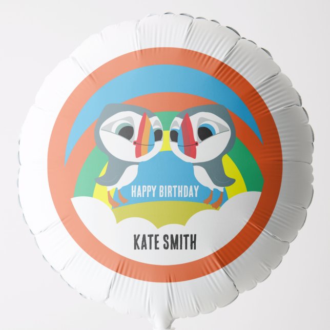 Puffin Rocks Balloon (Front)