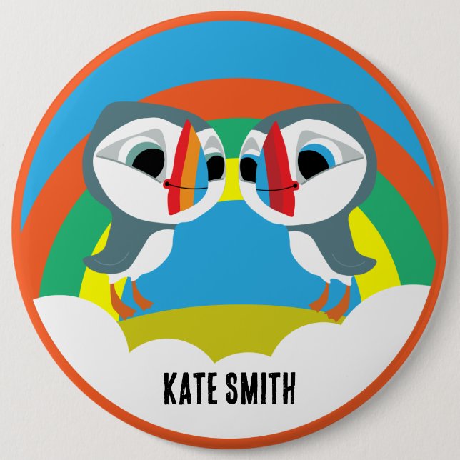 Puffin Rocks Button (Front)