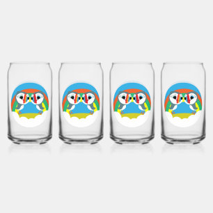 Puffin Rocks Can Glass
