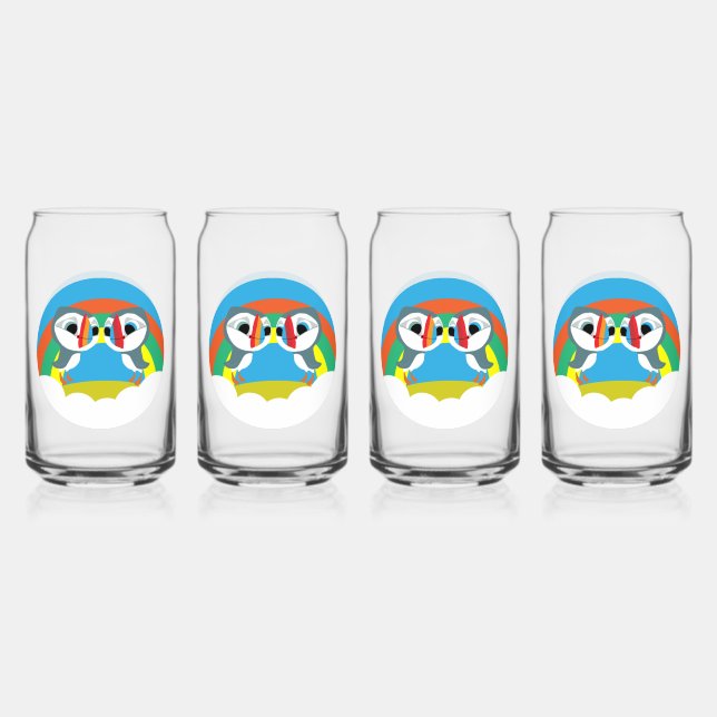 Puffin Rocks Can Glass (Front)